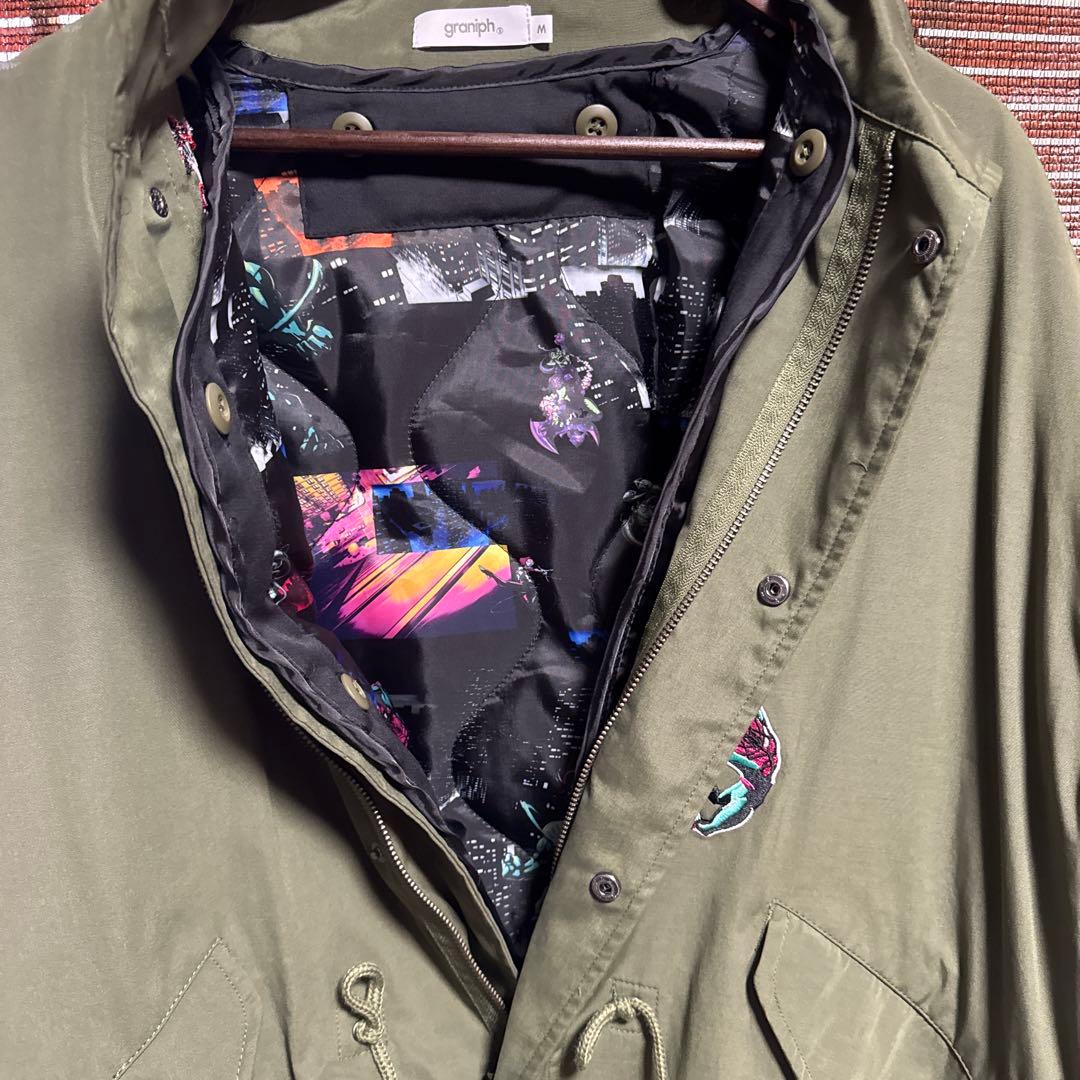 新品 graniph スパイダーマン スパイディ VS ヴィラン｜モッズコートM