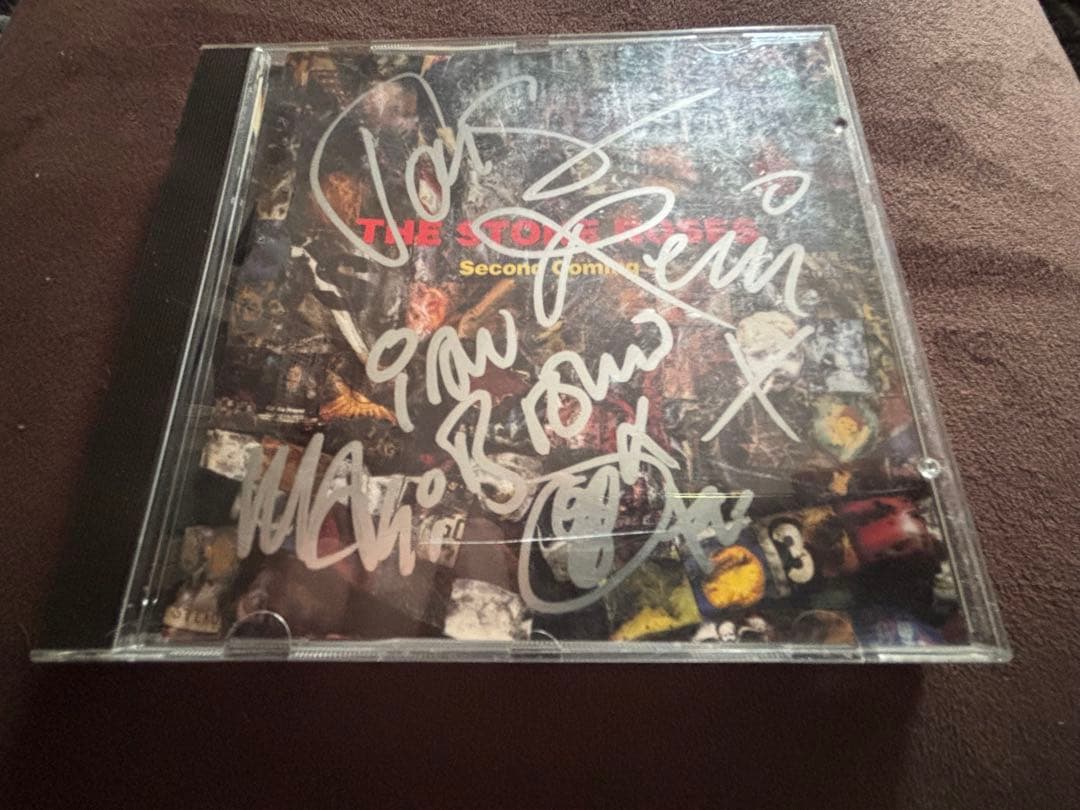 レアThe Stone Roses サインCD ストーンローゼズ イアンブラウン
