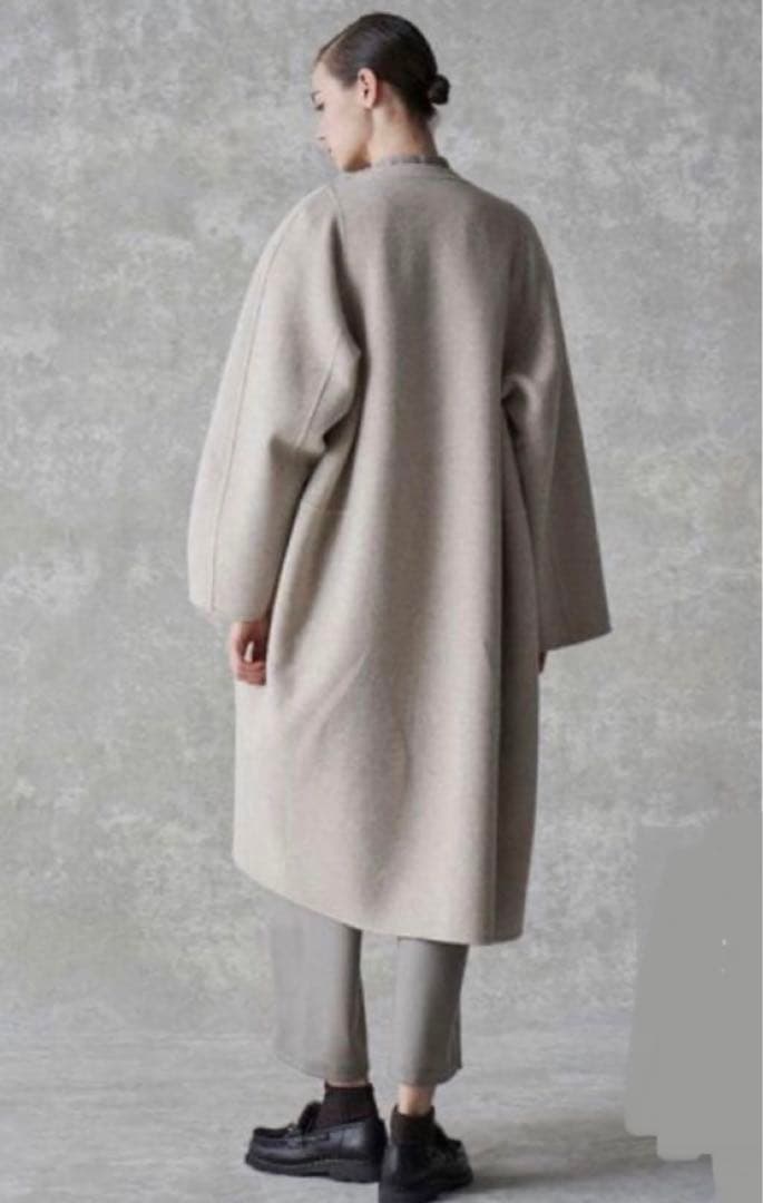 Drawer ドゥロワー ウールカシミヤ リバーシブル コート 38 - メルカリ