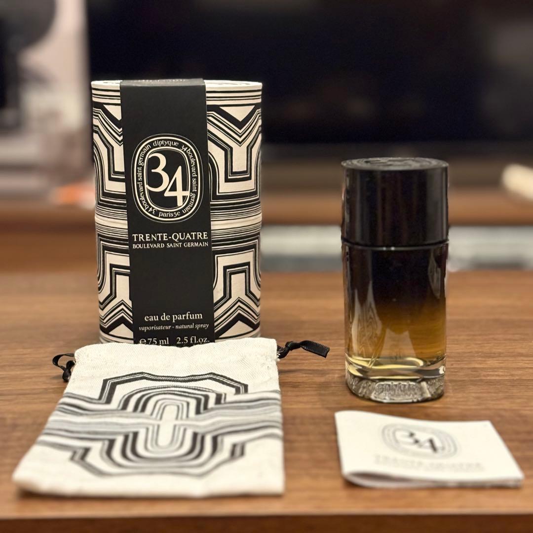 diptyque 34 オードパルファム 試してみた】オードパルファン サン・ジェルマン大通り34番地 diptyque