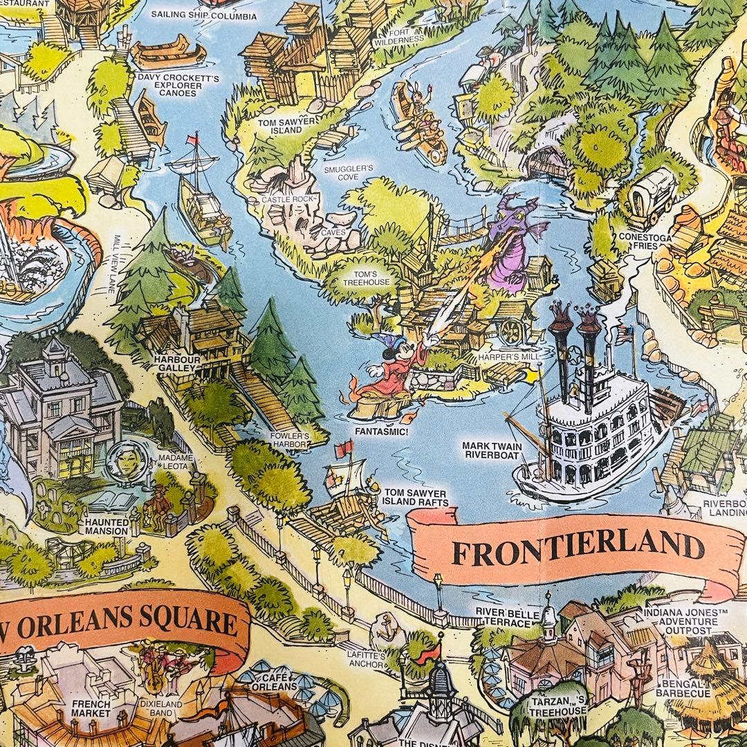 ディズニーランド【2001年版】園内マップポスター（カリフォルニア