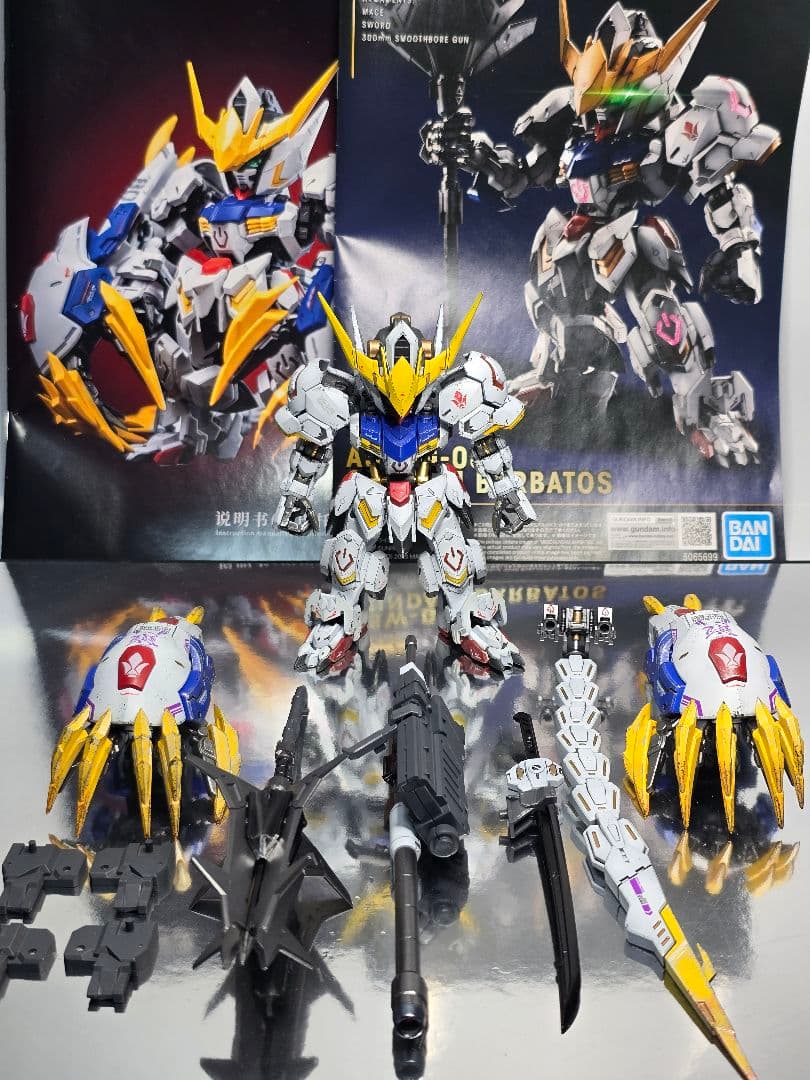MGSD ガンダムバルバトス 海外製ジャイアントクロー付き 塗装済み完成