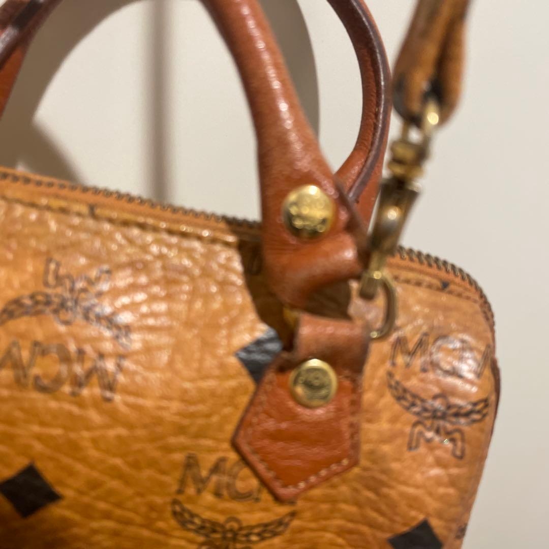 希少MCM マイクロミニ ポシェット ミニボストン アナグラム ショルダー