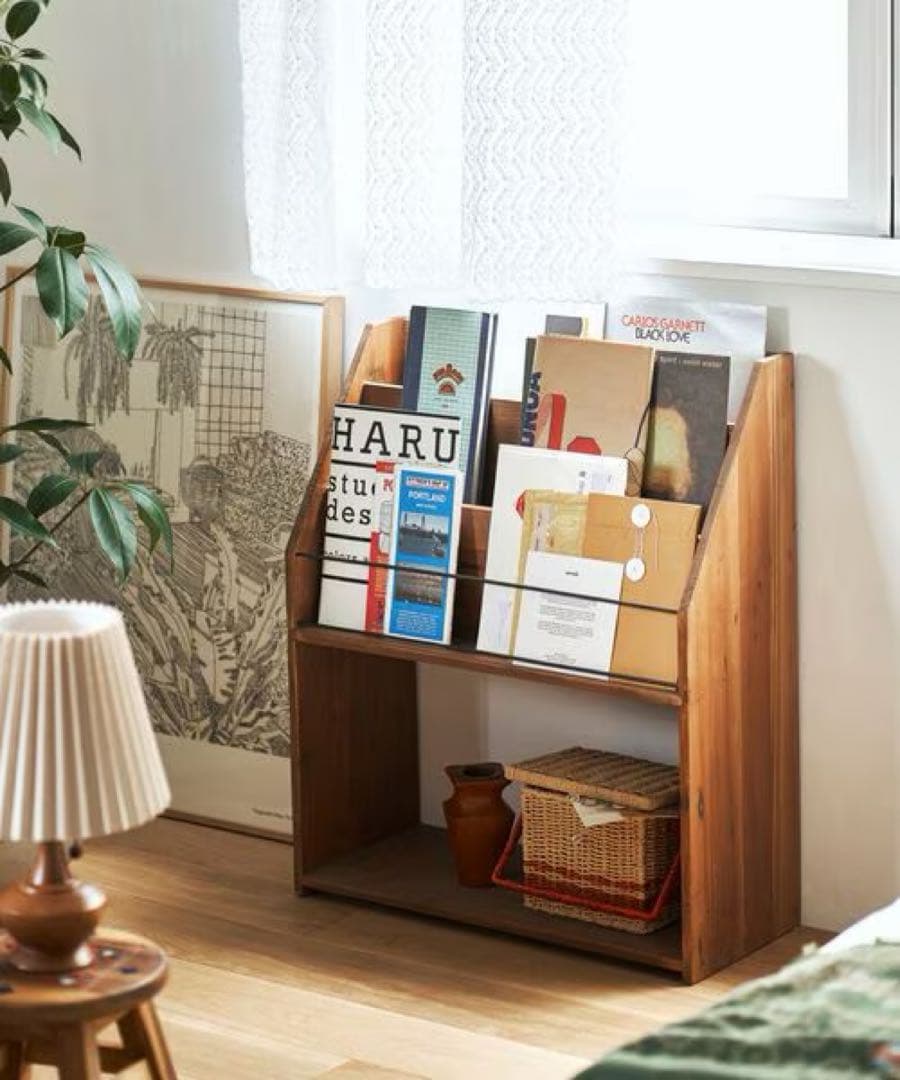 美品】nico and … ニコアンド マガジンラック 本棚 絵本棚 - メルカリ