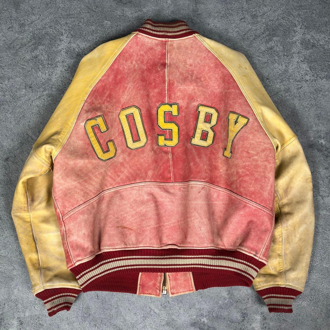 GERRY Cosby 90s ビンテージ 牛革 レザー スタジャン ジャケット