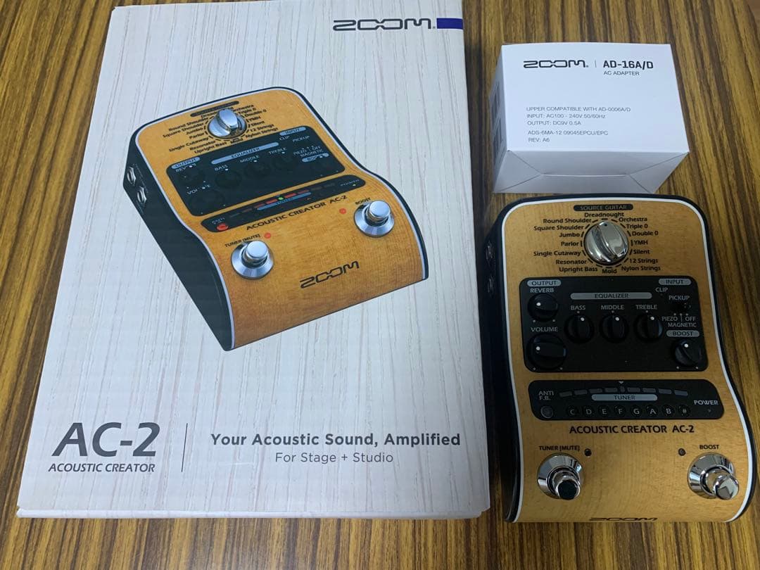 ZOOM AC-2 アコースティックギター用プリアンプ ZOOM AC-2 Acoustic Creator アコースティックギター用プリアンプ