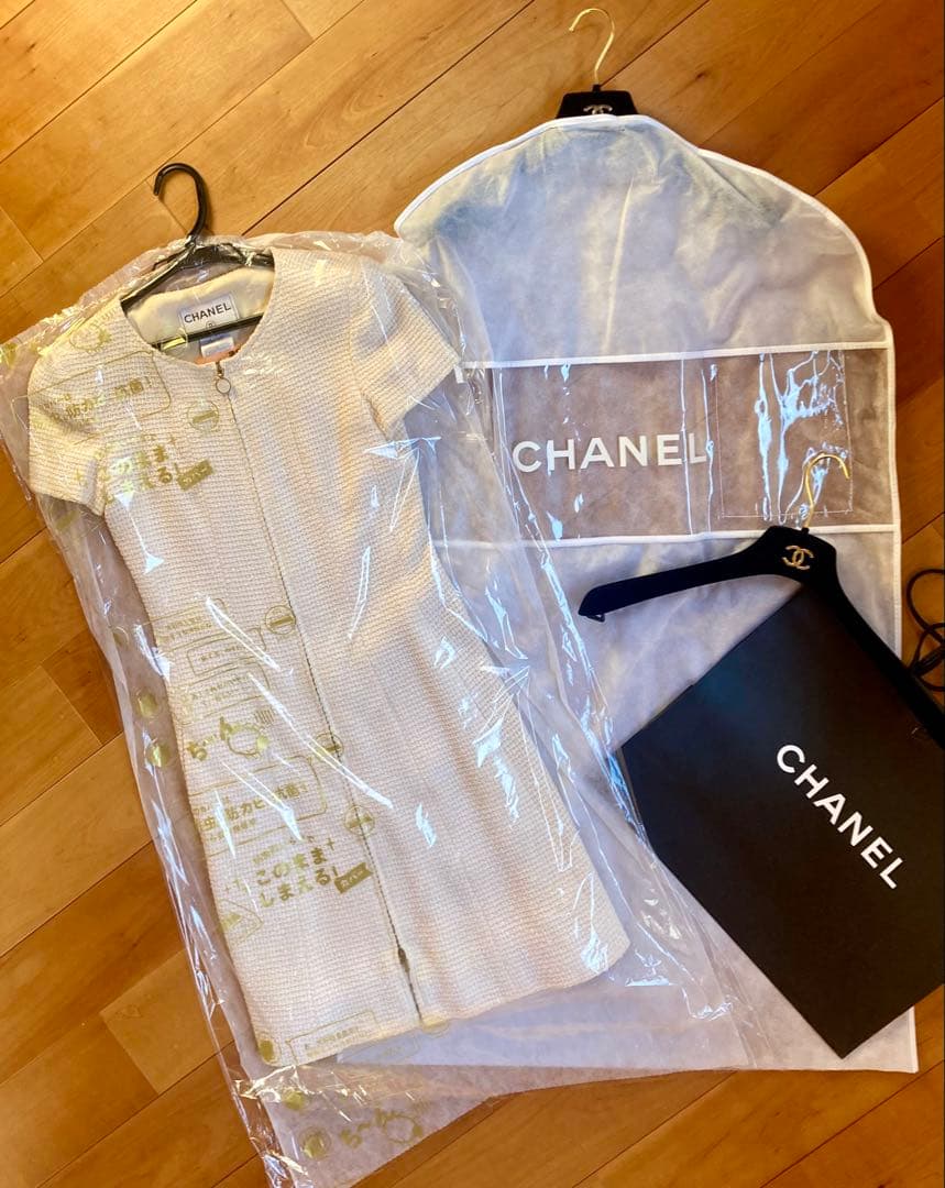 CHANEL ワンピース ココマーク 特価 クリーニング済 ガーメントカバー