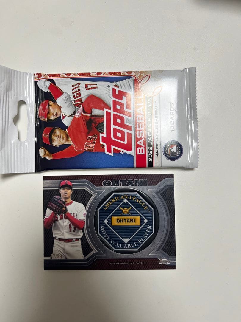大谷翔平 2022 Topps Commemorative Patch /99 - メルカリ