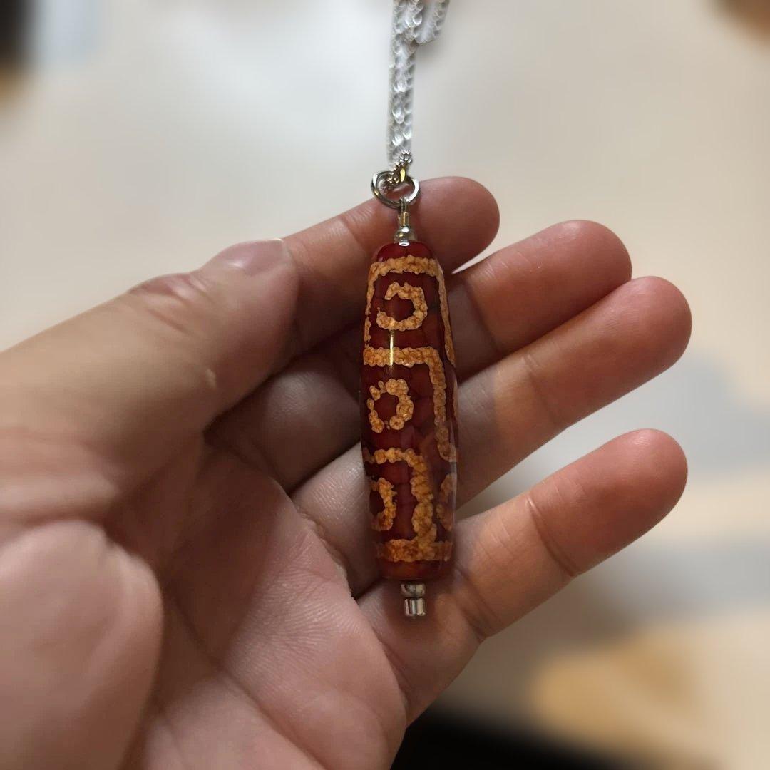 ピッカピカ！すっごいパワー！龍鱗鳳血天珠様！すんごい！めっちゃくちゃおすすめ！