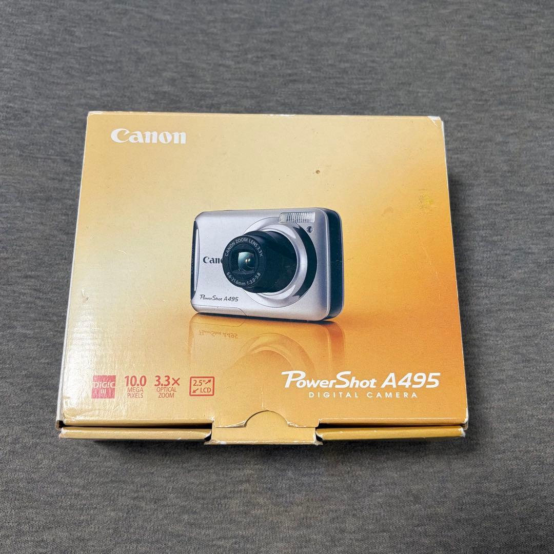 美品】キヤノン PowerShot A495 シルバー デジカメ 箱付き - メルカリ