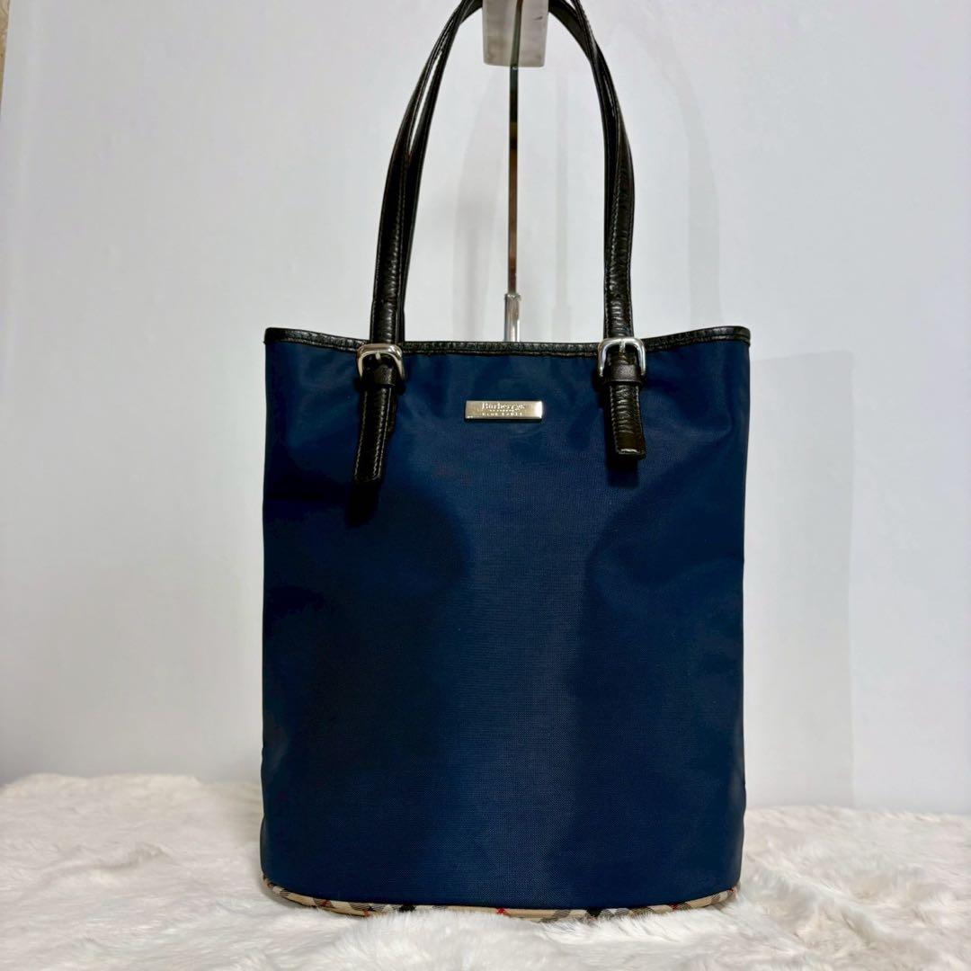 美品】バーバリー ブルーレーベル トートバッグ ハンドバッグ ノバ