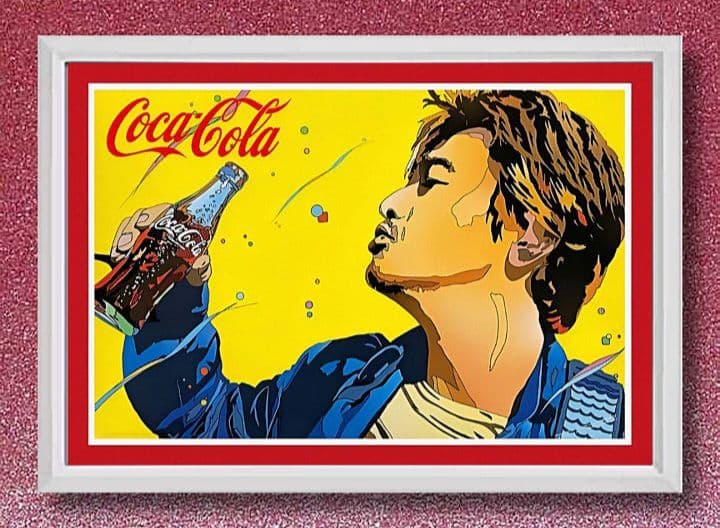 鈴木英人 / 波乗りジョニー 桑田佳祐【A4サイズ写真ポスター額装付2点