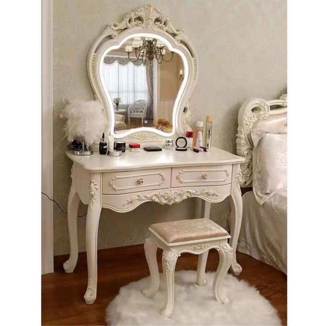 ロココ調　姫系　未使用 ドレッサー お姫様家具 楽天市場】☆倉庫移転の為、総売り尽くしセール！☆ 送料無料 開梱