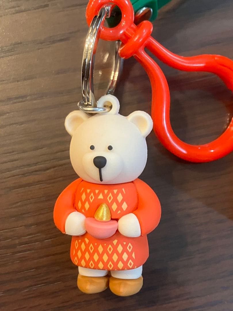 スターバックス ベアリスタ」インドディワリ ぬいぐるみ+キーフォルダ