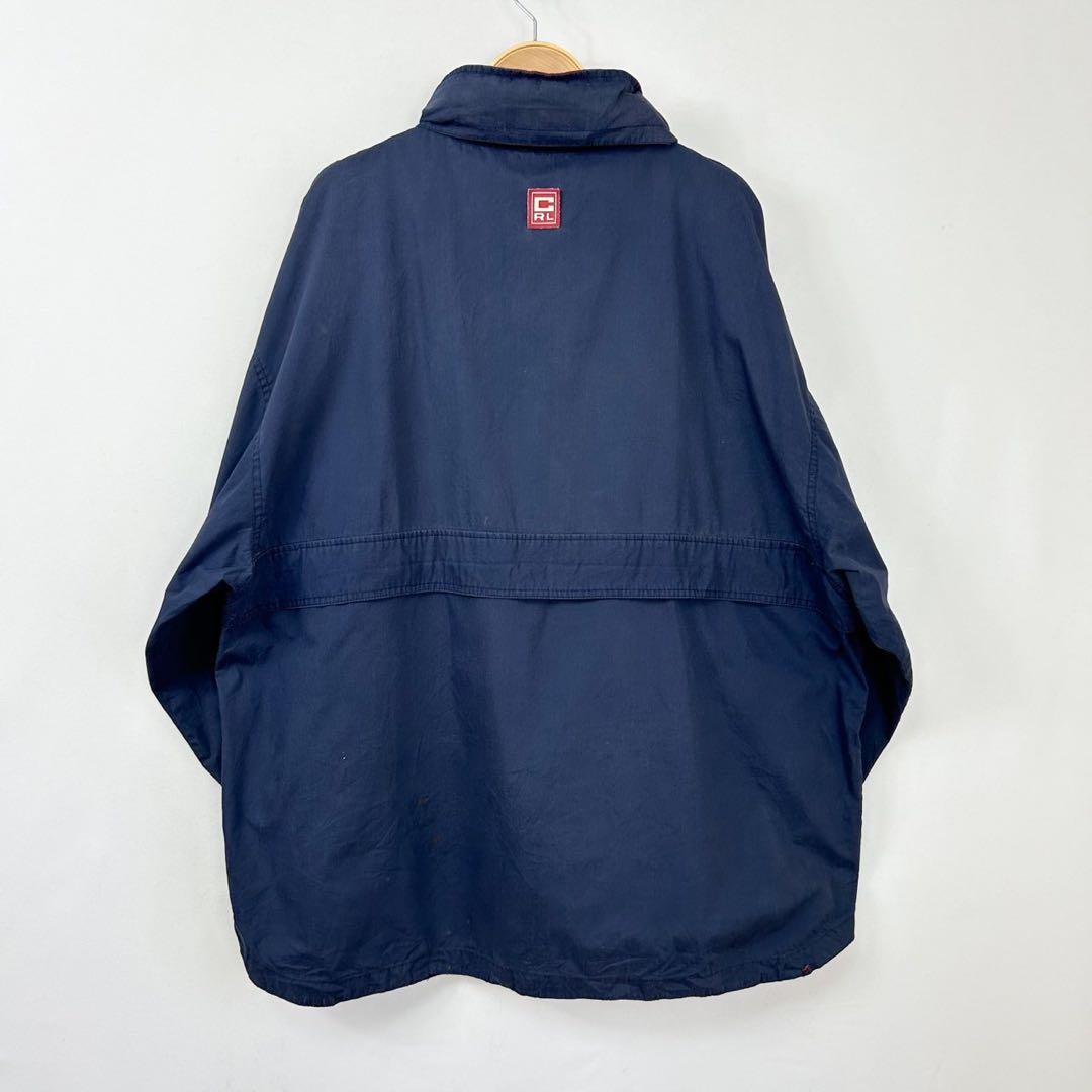 90s CHAPS チャップス ラルフローレン アノラックパーカー 紺 S8b
