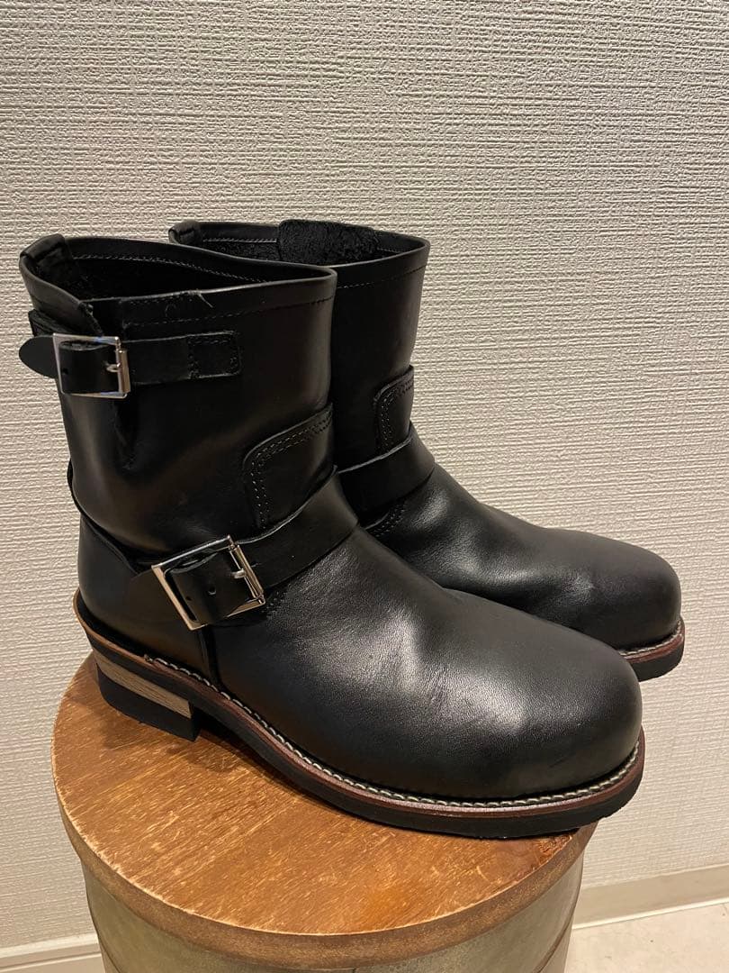 美品 HAWKINS 黒 レザー エンジニアブーツ 25.5Cm ホーキンス - メルカリ