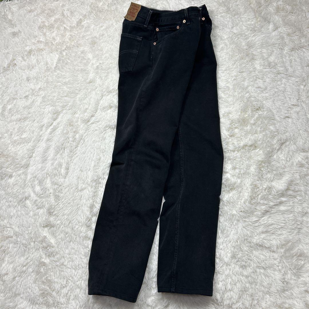 美品 希少 90s USA製 リーバイス 501 ブラック ホワイトステッチ