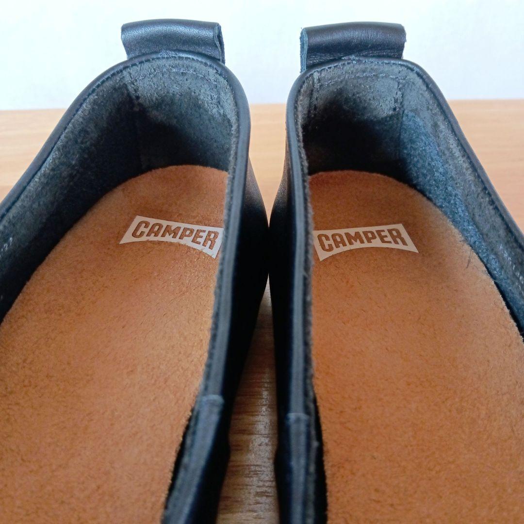 y*i様 美品◇CAMPER カンペール パンプス フラット ギャザー ブラック