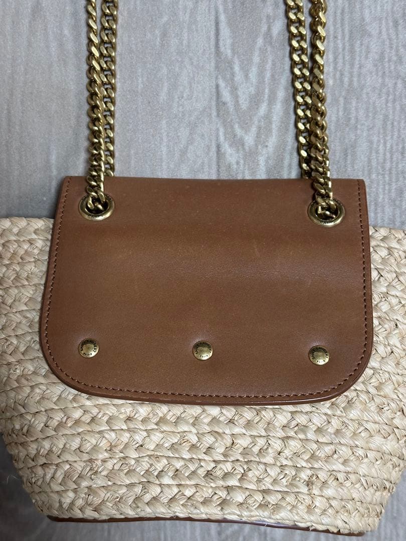 つくね様専用】サンローランマノンMINIラフィア2wayかごバッグ - メルカリ