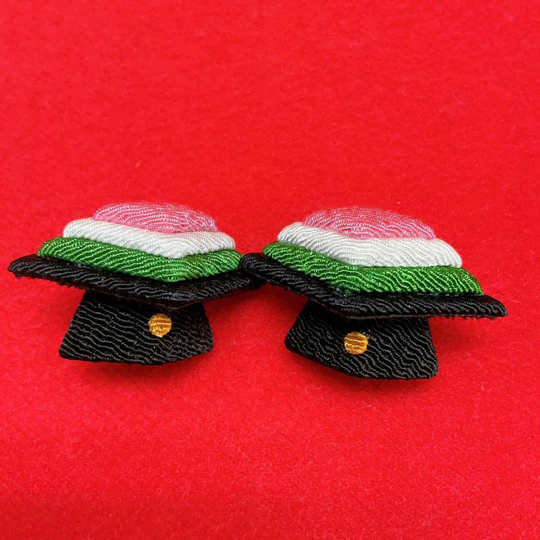 雛飾り小道具【桜ぼんぼり小＆桜橘＆菱餅】お雛様 雛人形 ちりめん細工