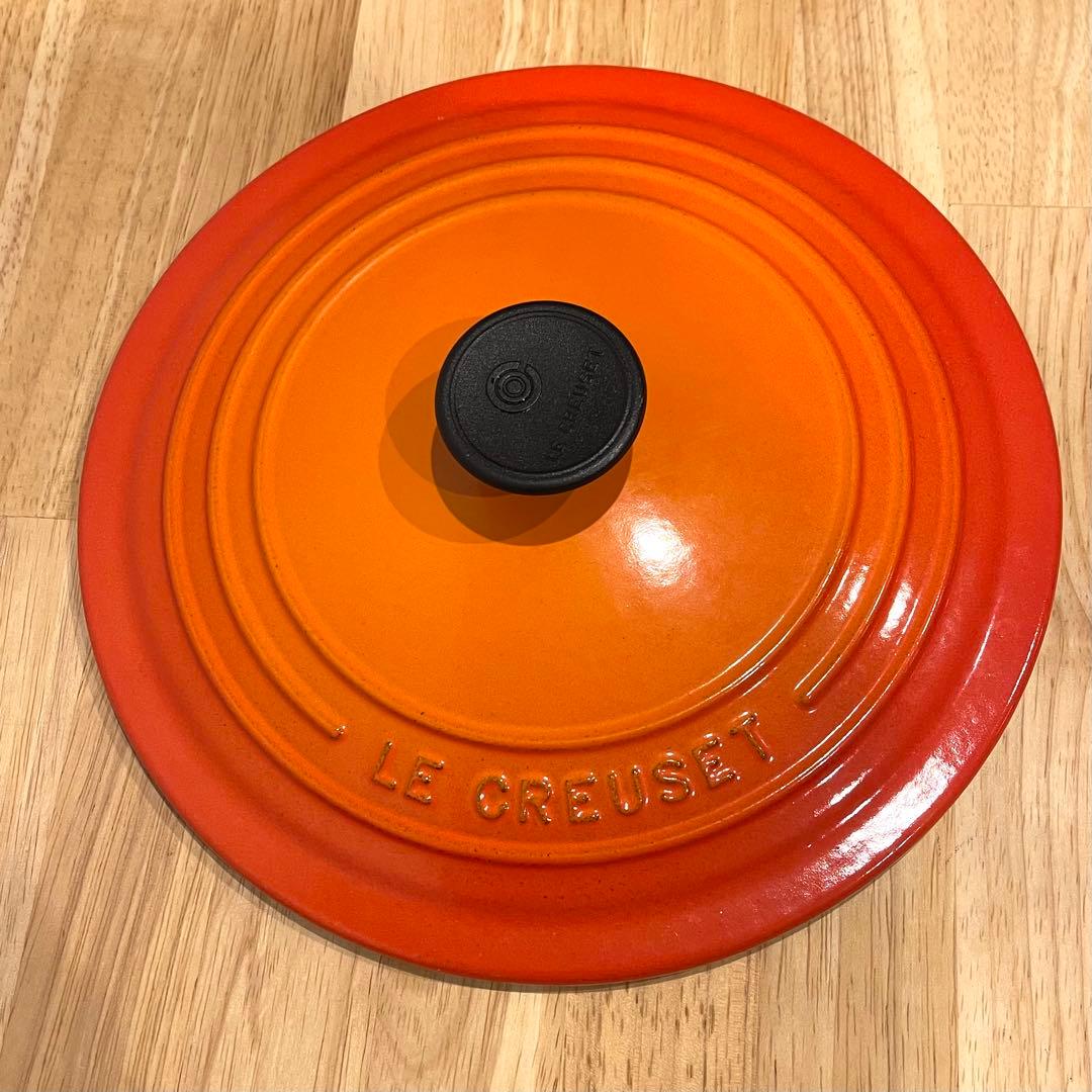 ルクルーゼ LE CREUSET ル・クルーゼ 両手鍋 22 33L オレンジ - メルカリ