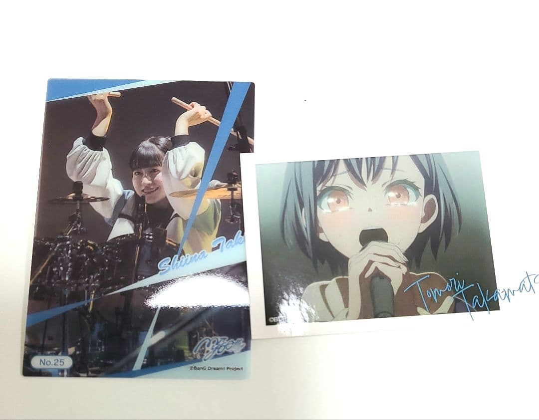 バンドリ! ブシロード 椎名立希カードと高松燈ステッカーセット MyGO