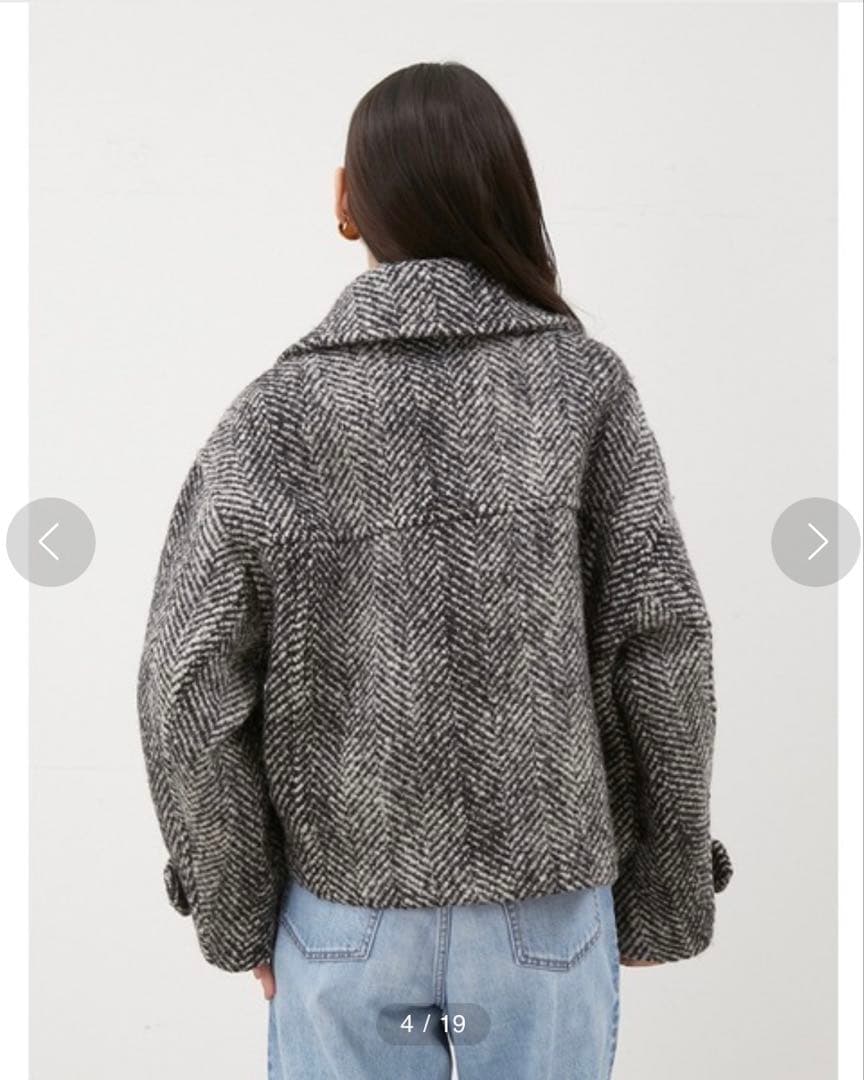 Mila Owen】ショート丈リバーダブルコート - メルカリ