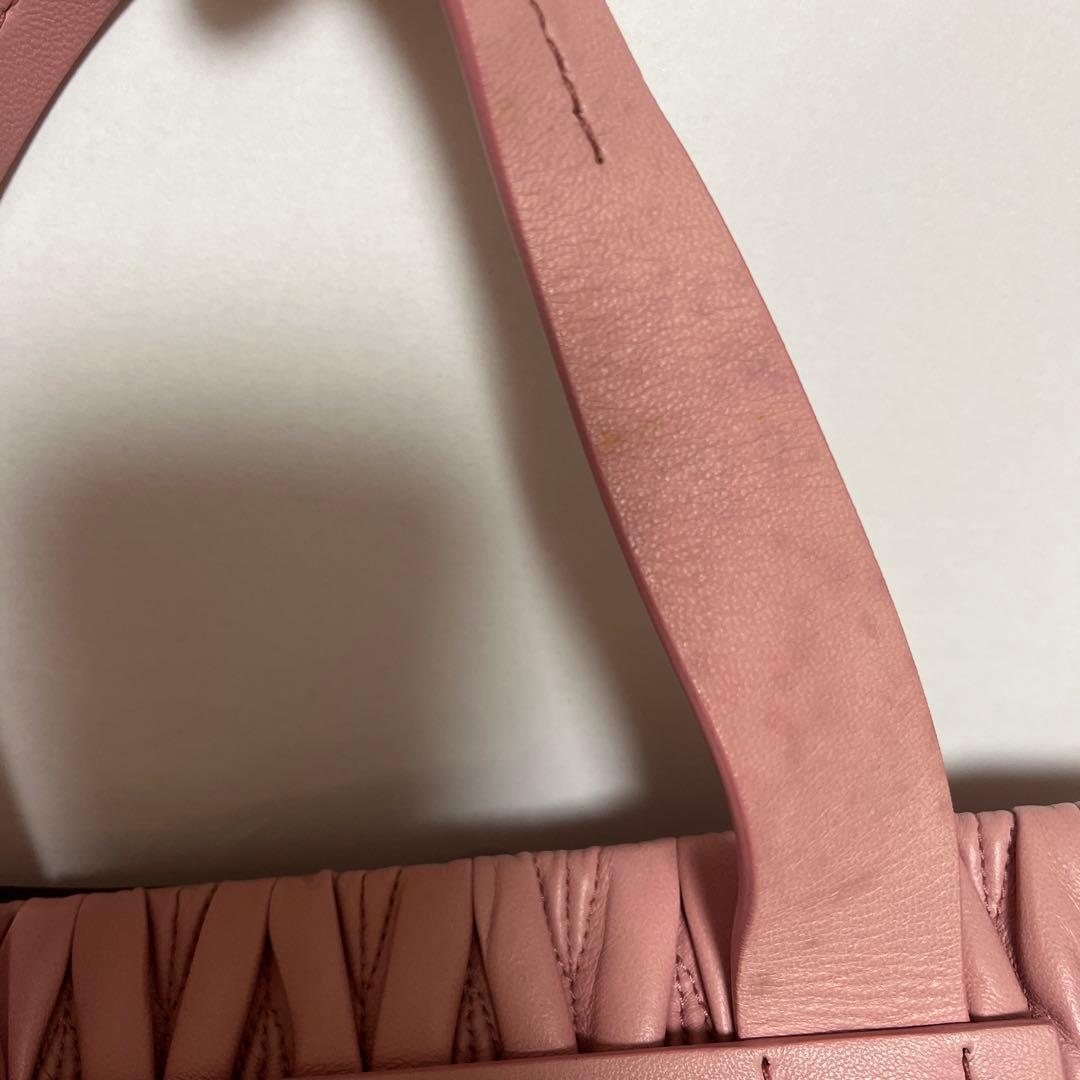 miumiu かごバッグ ピンク - メルカリ