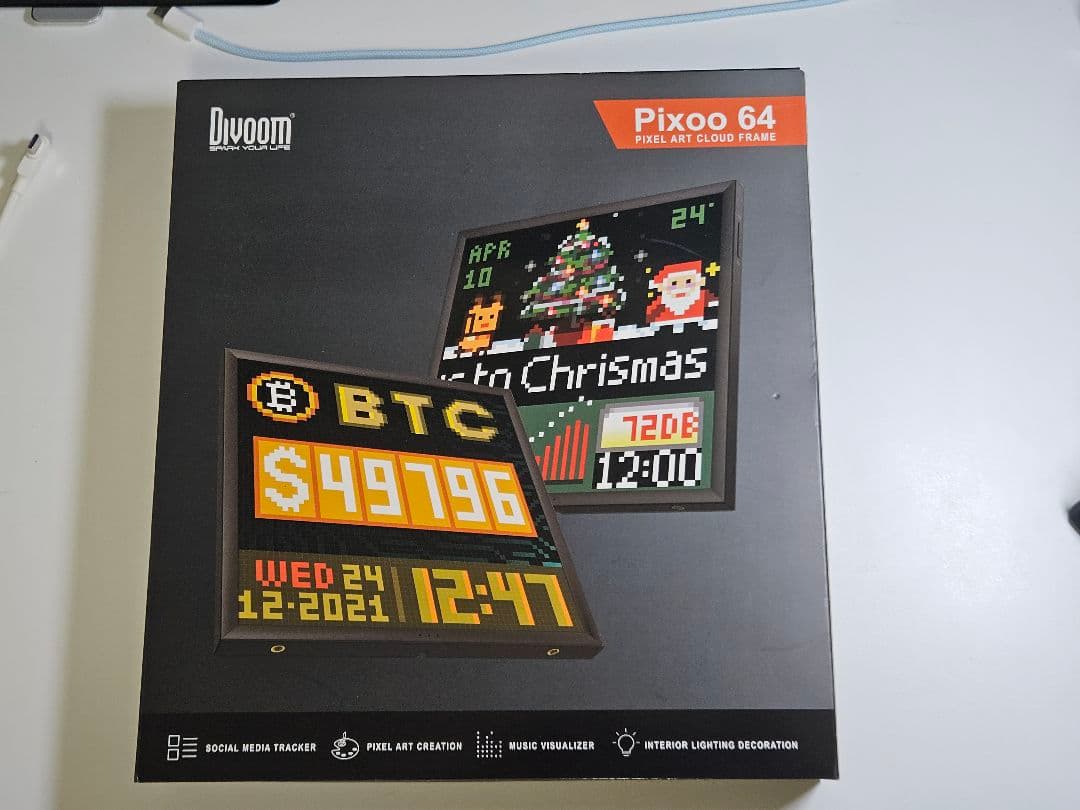 Divoom Pixoo 64 ピクセルアートフレーム ピクセルアート Divoom、64×64ドットにサイズアップしたピクセルアートフレーム「PIXOO