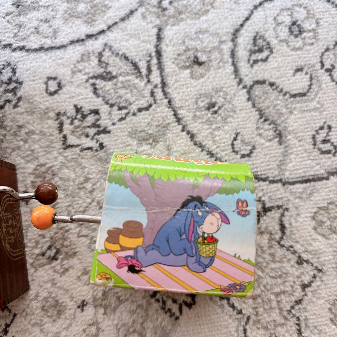Disney ディズニー オルゴール 木製POOH - メルカリ