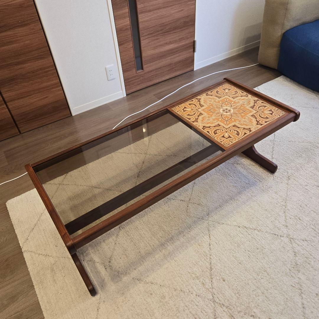 G-PLAN(ジープラン) /タイル ガラストップ コーヒーテーブル G-PLAN(ジープラン) / TILE & GLASS TOP COFFEE TABLE タイル ガラス