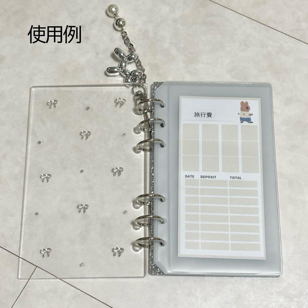 ✨新作✨A6 アクリルレジンバインダー リング付き 韓国 貯金 - メルカリ