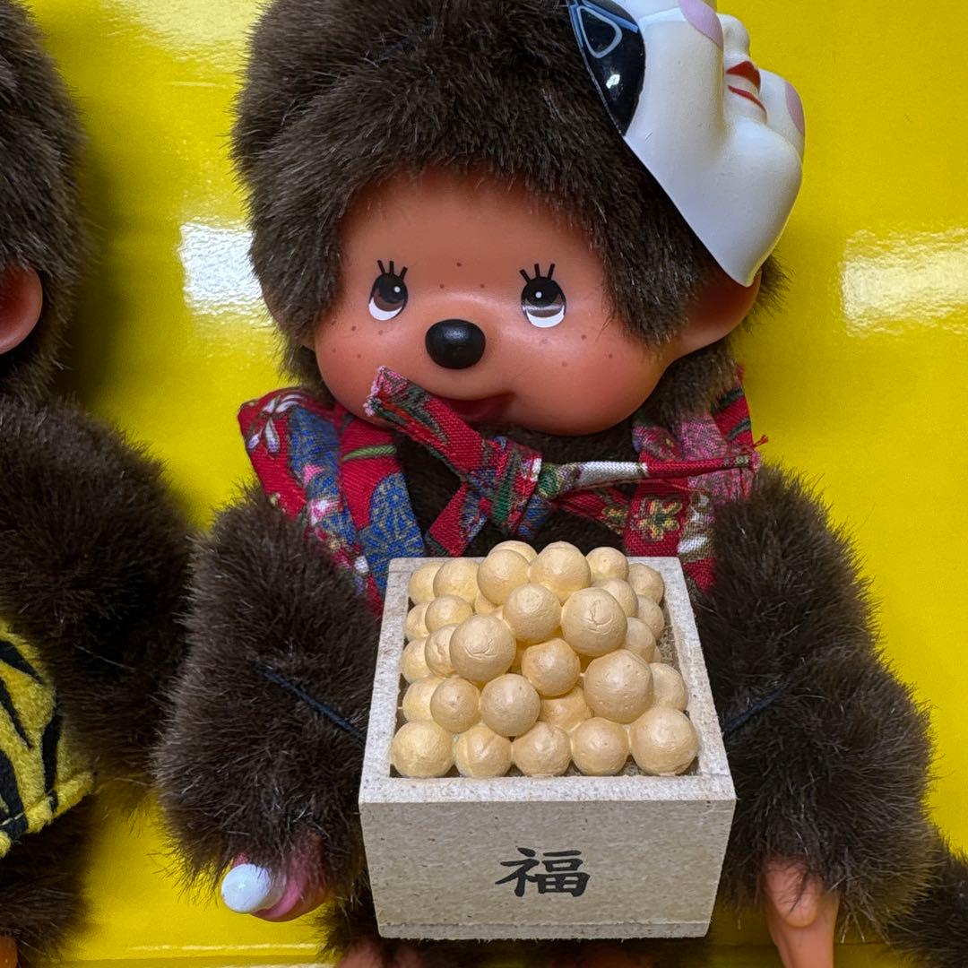 2001年発売 新品 節分 ペア モンチッチ monchhichi 297980 - メルカリ