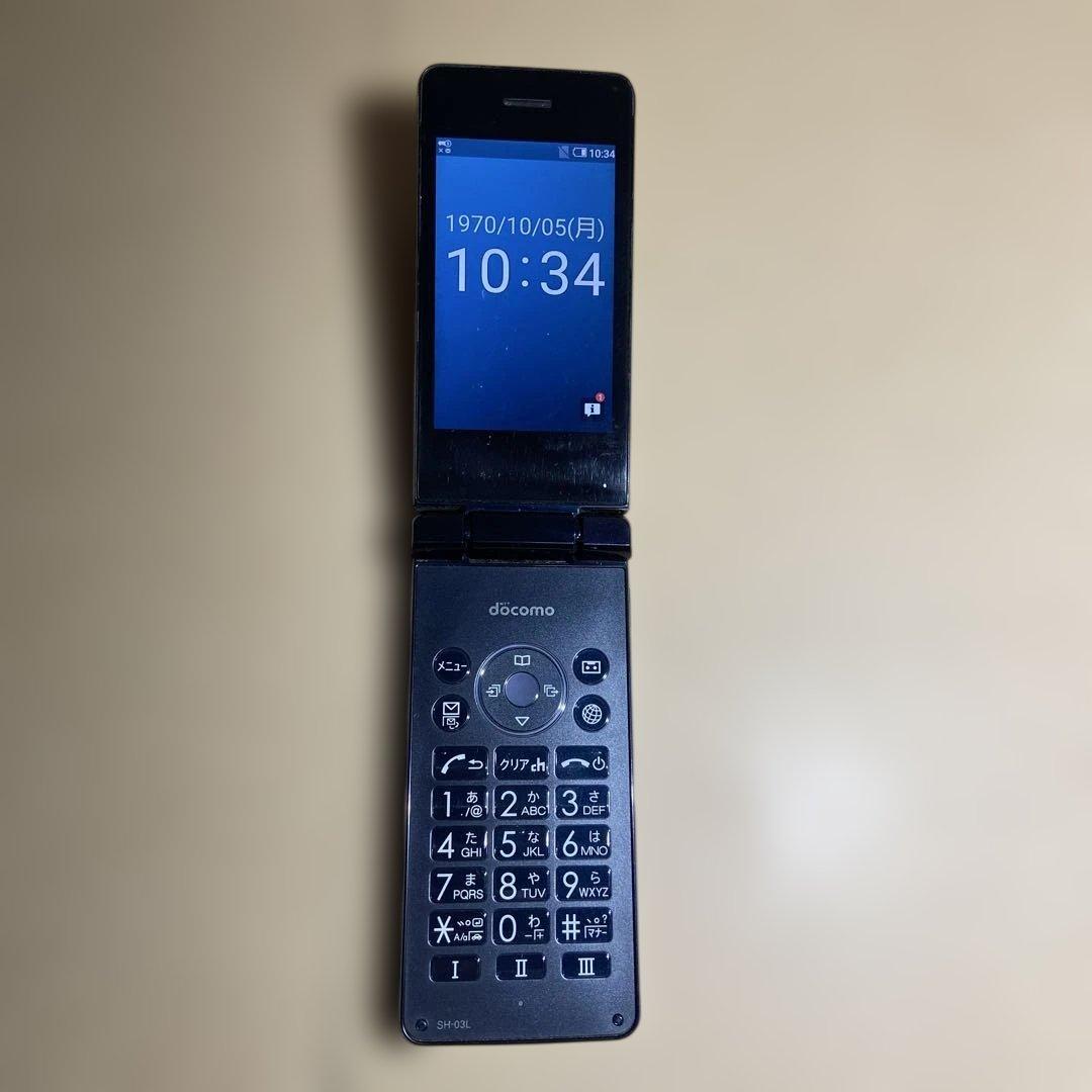 SIMフリー docomo AQUOSケータイ SH-03L ガラホ 良品 - メルカリ