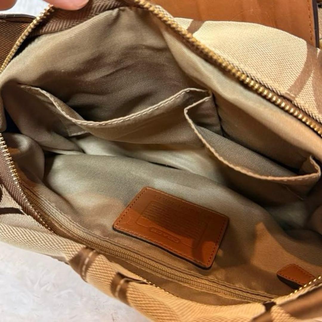 美品 COACH ワンショルダー シグネチャー レガシー ターンロック Y2K