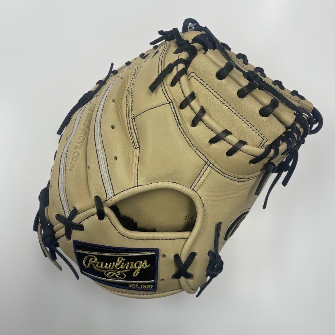 n*o様 新品 ローリングス ジュニア用 キャッチャーミット キャメル 右投用 Rawlings（ローリングス） 軟式 少年用キャッチャーミット キャメル