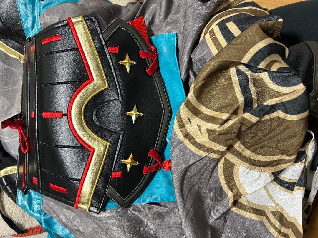 三分妄想【販売終了品】 原神 ゴロー 衣装 ウィッグ 耳2種類付き 下駄