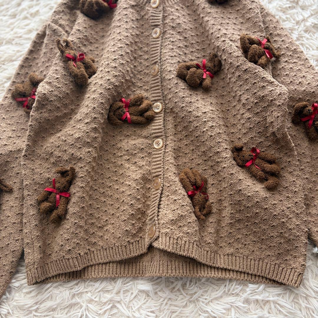 極美品✨】希少品 PINK HOUSE ニット カーディガン うさぎ ブラウン