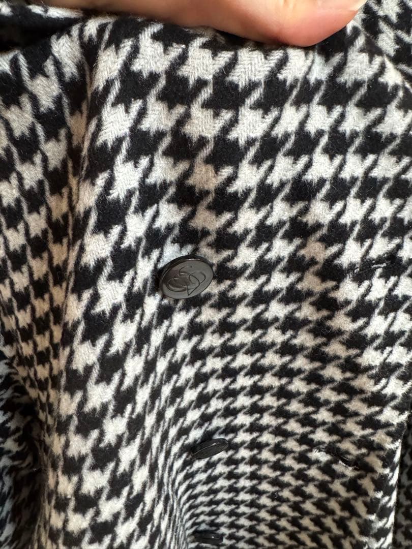 [Tnewties] 口角にほくろがある彼女／黒色千鳥格紋／Mサイズ