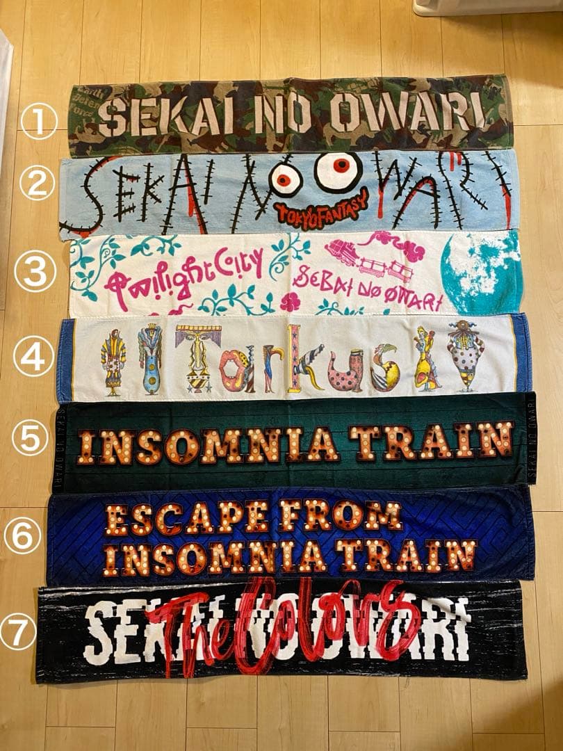 美品☆【セカオワグッズ】タオル・Tシャツ類10点セット/まとめ売り