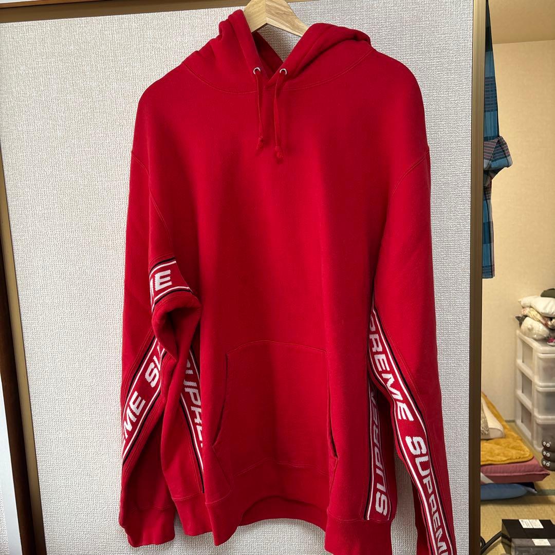 Supreme レッドパーカー フード付き XLの通販はau PAY マーケット
