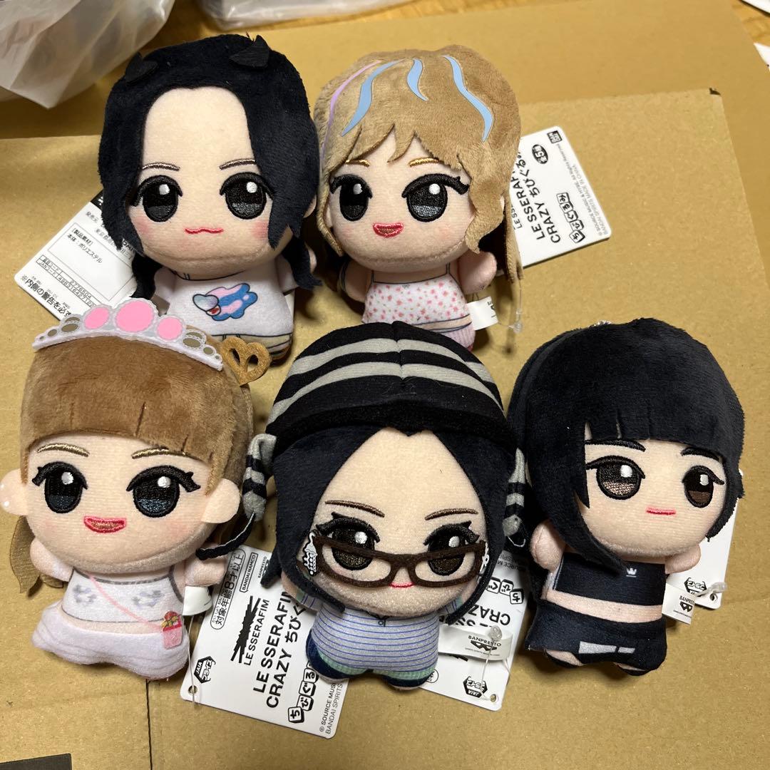 LE SSERAFIM ルセラフィム CRAZY ちびぐるみ 全5種 ナムコ限定 - メルカリ