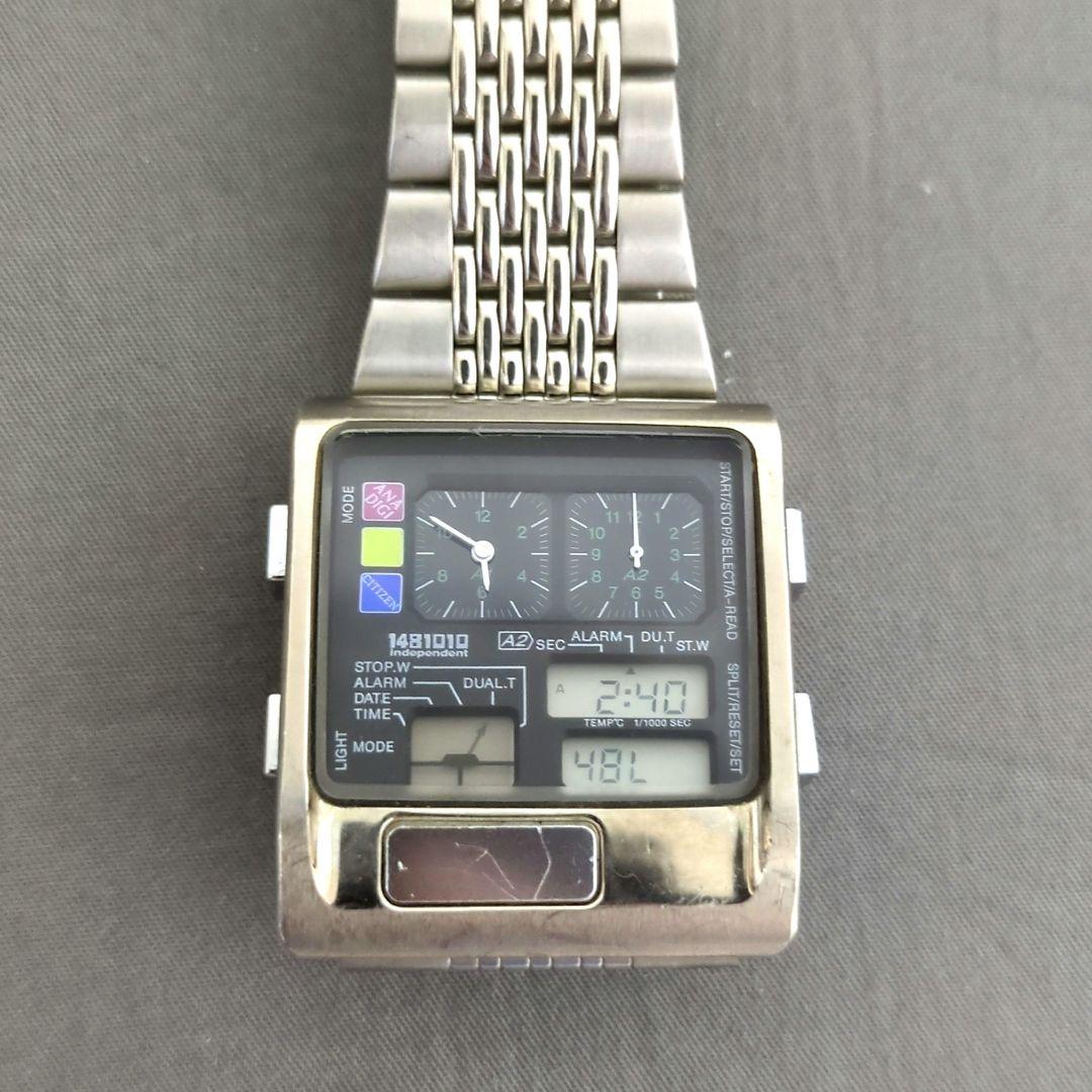 希少】CITIZEN インディペンデント 1481010 アナデジテンプ - メルカリ