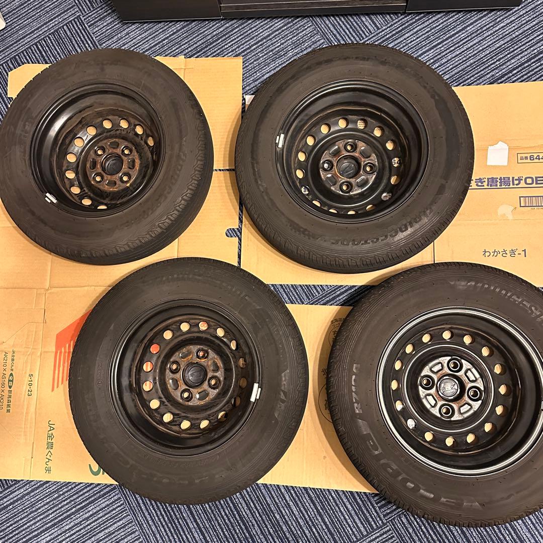 ダイハツ純正 12インチ 鉄ホイール 黒 ブラック アトレー ハイゼット