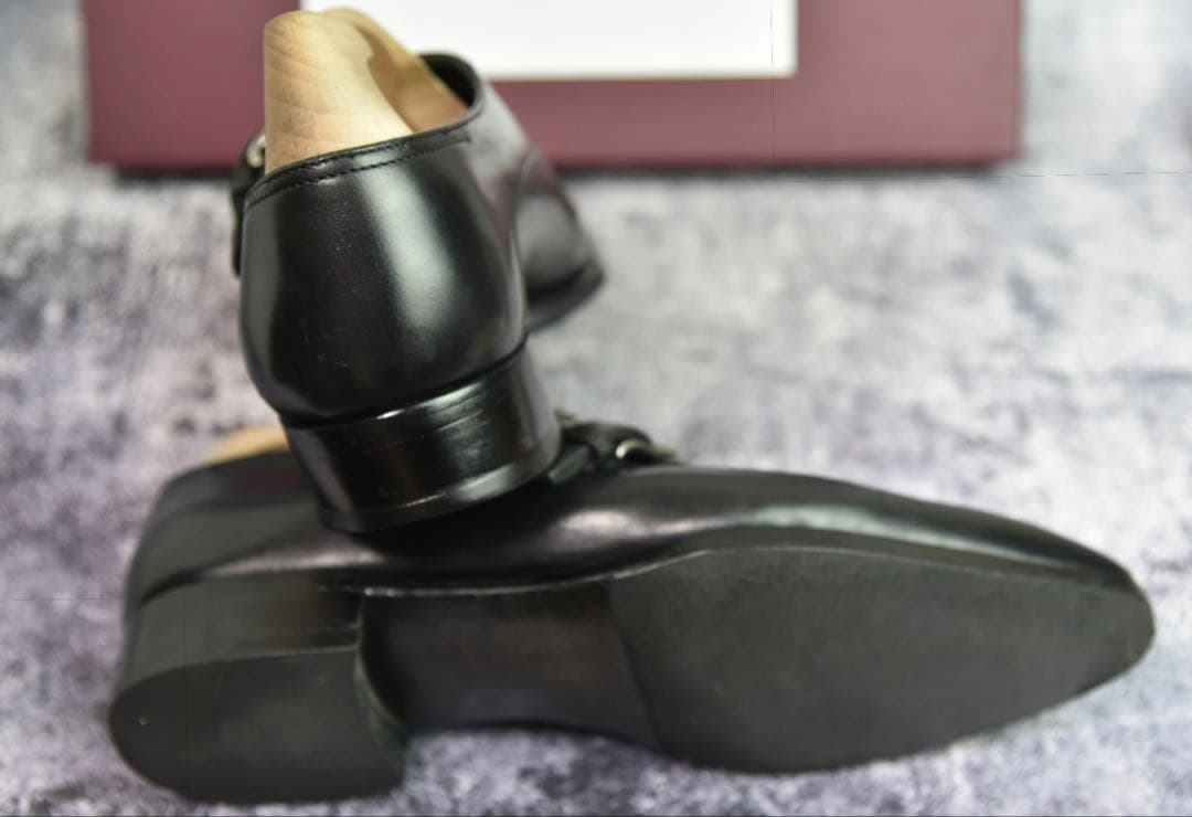 純正ツリー付 ジョンロブ チャペル 7E ブラック 8000ラスト ダブル