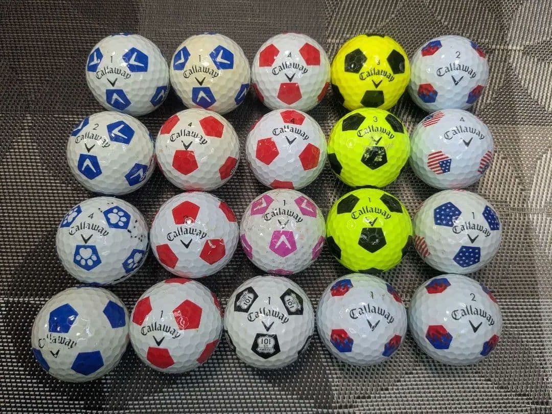 大人気 キャロウェイ クロムソフトサッカーボール ロストボール 20球