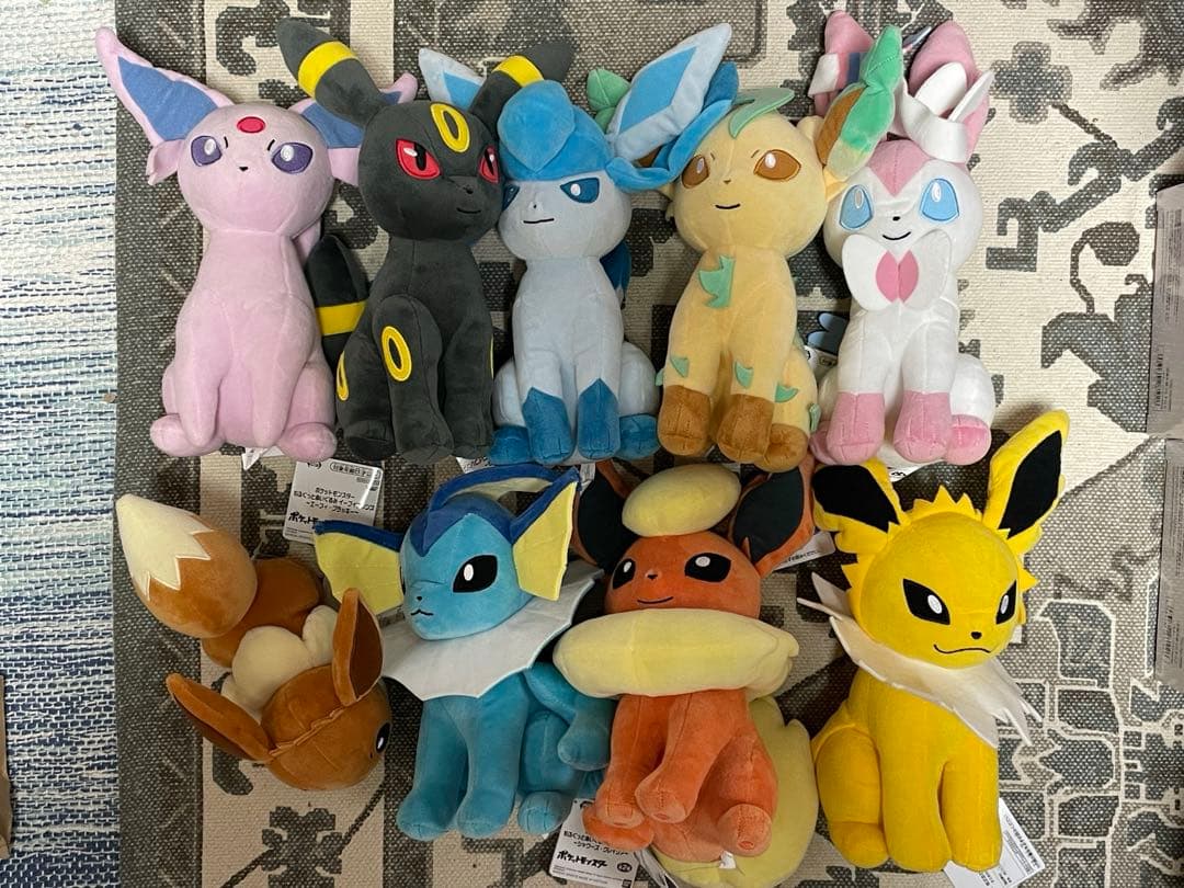 ポケモン　もふぐっとぬいぐるみ　イーブイフレンズ　9種セット ブイズ プライズ情報】ポケットモンスター もふぐっとぬいぐるみ「イーブイ