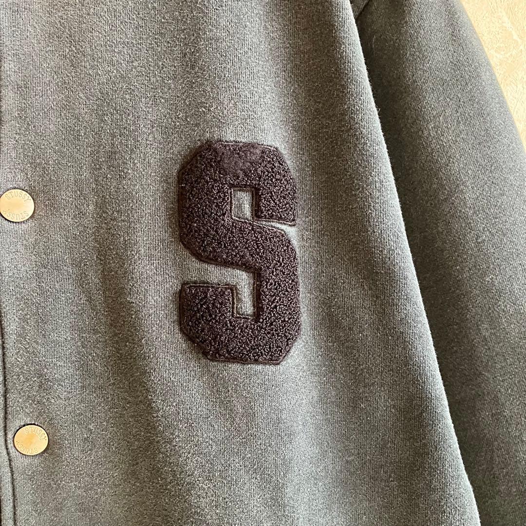 古着 ステューシー 両面レタードロゴ スタジャン 黒 L フェード - メルカリ