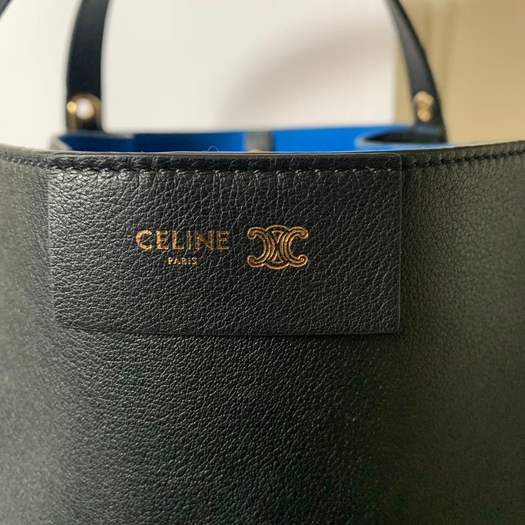 CELINE スモール キューボバッグ／サプルカーフスキン ブラック新品