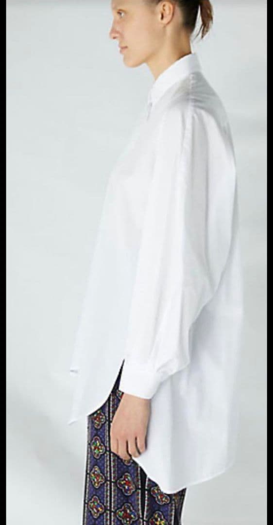 ENFOLD エンフォルド シャツ 白 38 長袖 ブラウス 長袖シャツ